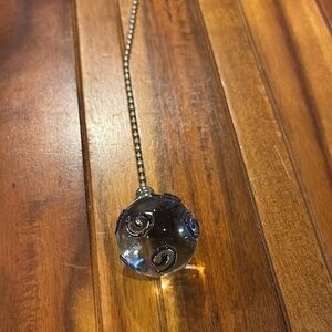 Blue Swirl Ceiling Fan Pull